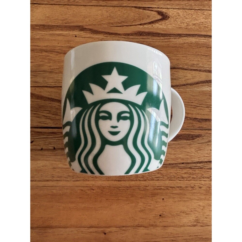 Starbucks 2017 Classic White Green Mermaid Siren Logo Coffee Mug 14 Oz